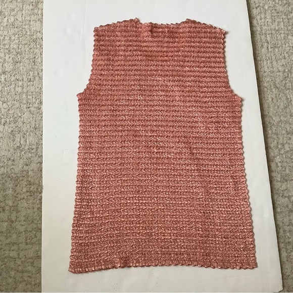 NICOLA Peach-Colored Tank Top XL Stretchy - Picture 2 of 6